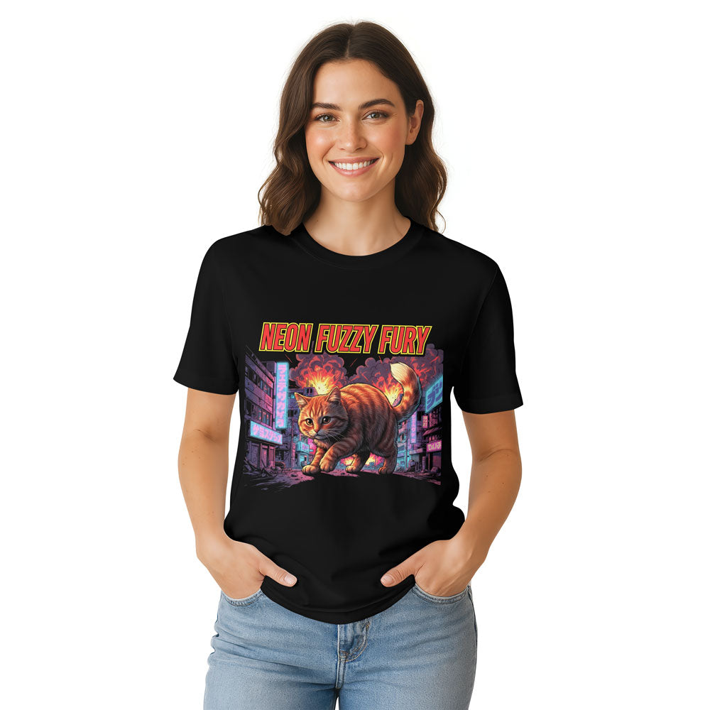 Inspira Paws Catzilla Tokyo Graphic T-Shirt