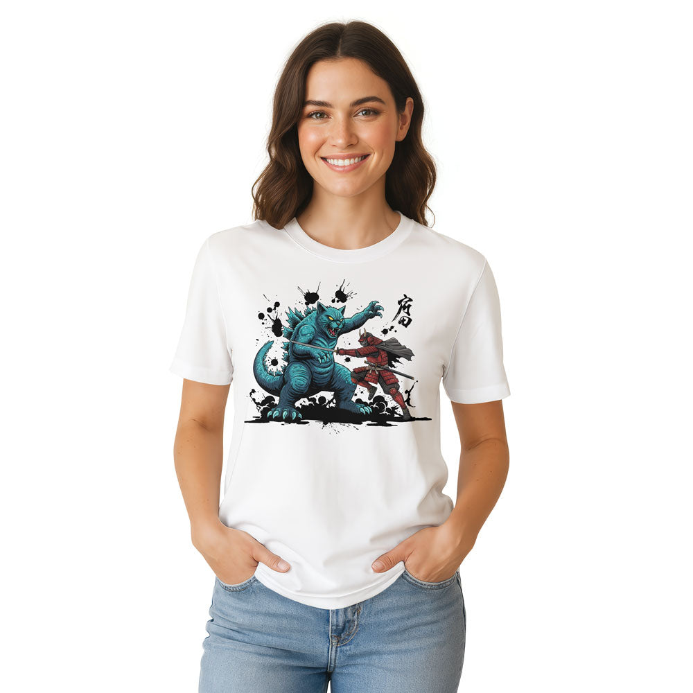 Inspira Paws Catzilla Legendary Graphic T-Shirt