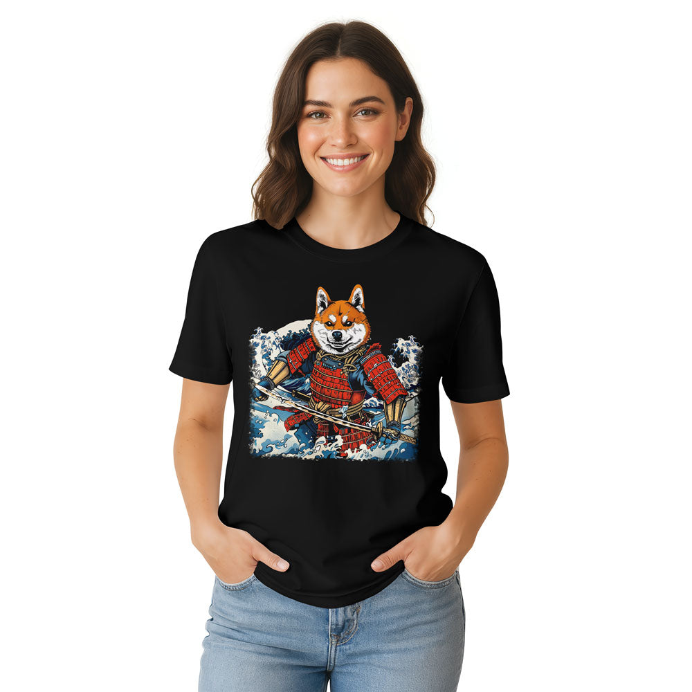 Inspira Paws Shiba Samurai Warrior Graphic T-Shirt