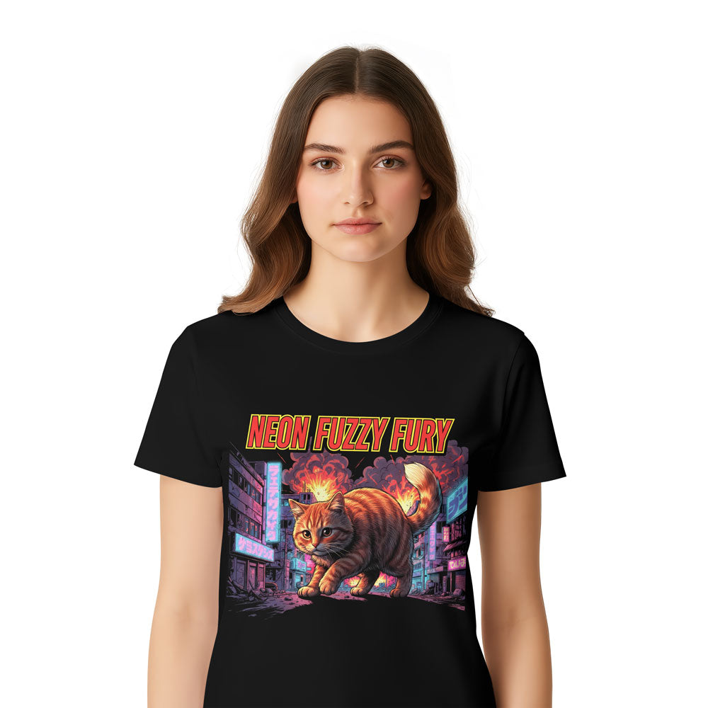 Inspira Paws Catzilla Tokyo Graphic T-Shirt