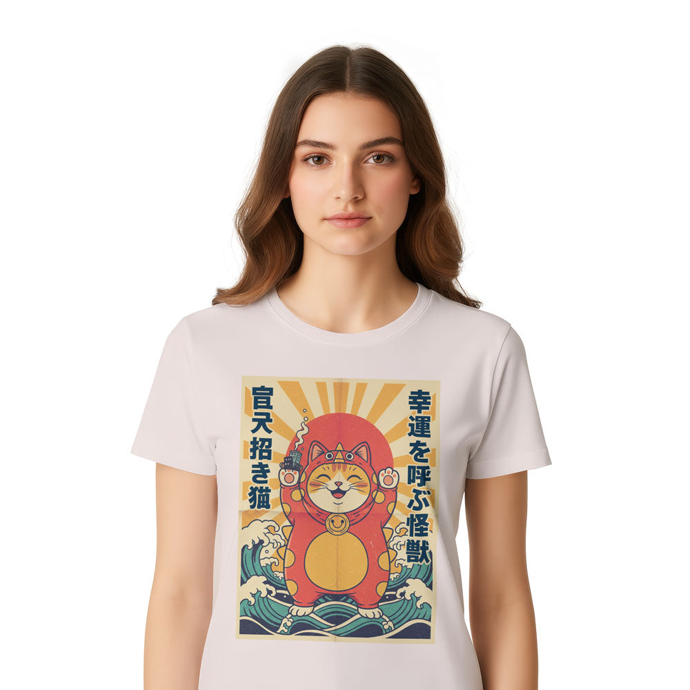 Inspira Paws Catzilla Monster Graphic T-Shirt