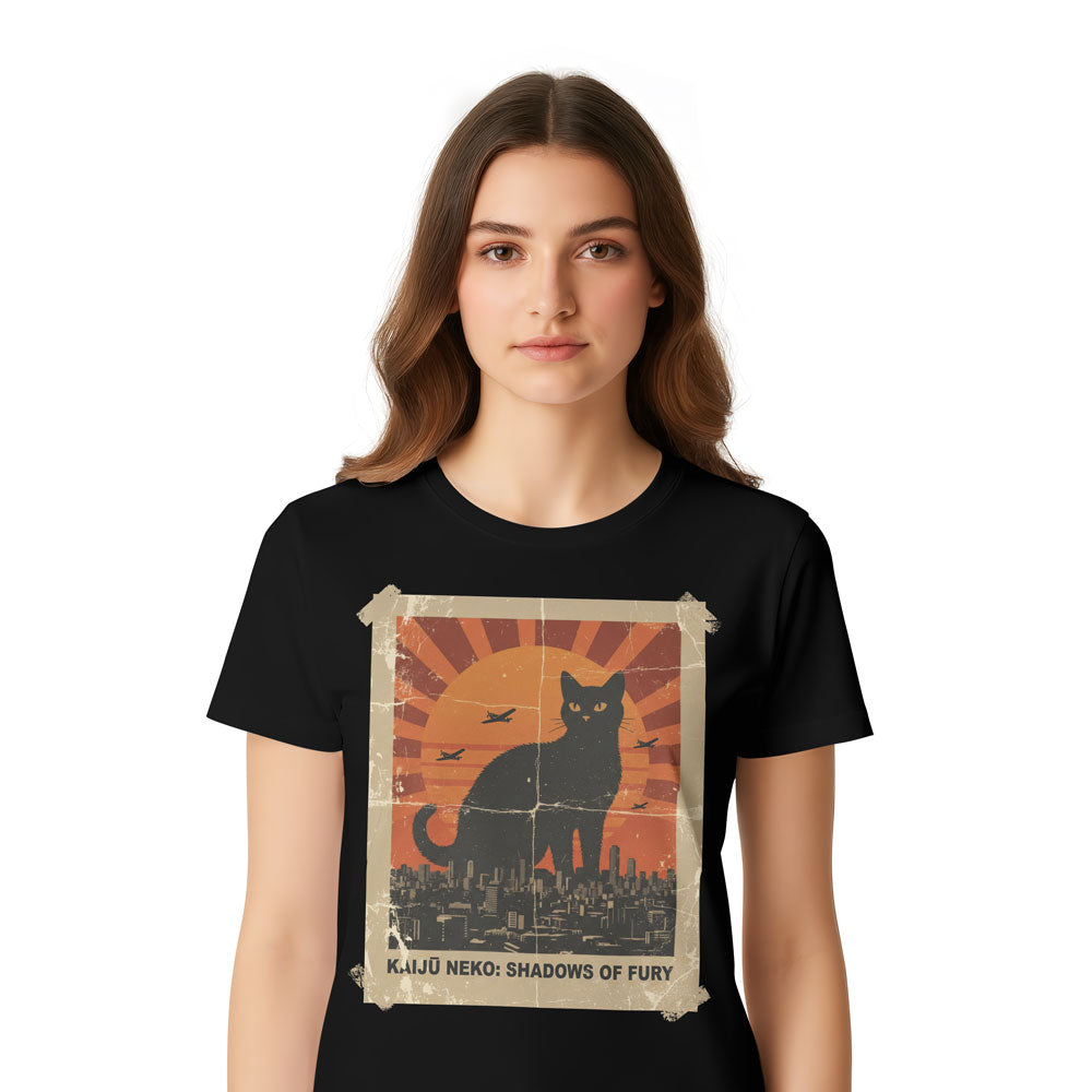 Inspira Paws Catzilla Monster Graphic T-Shirt