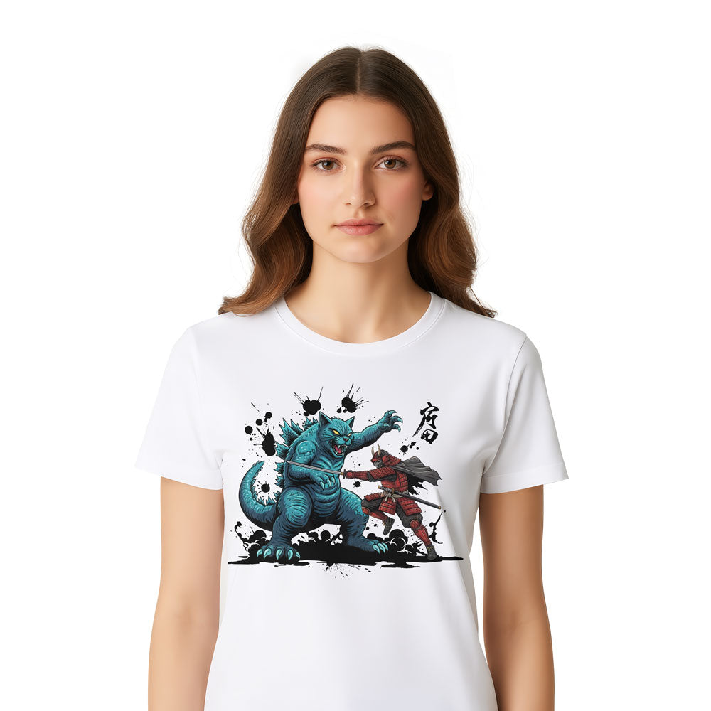 Inspira Paws Catzilla Legendary Graphic T-Shirt