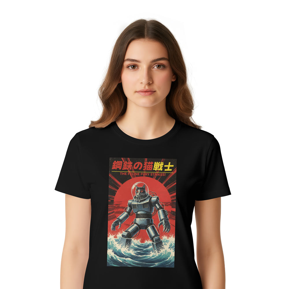 Inspira Paws Catzilla Monster Graphic T-Shirt