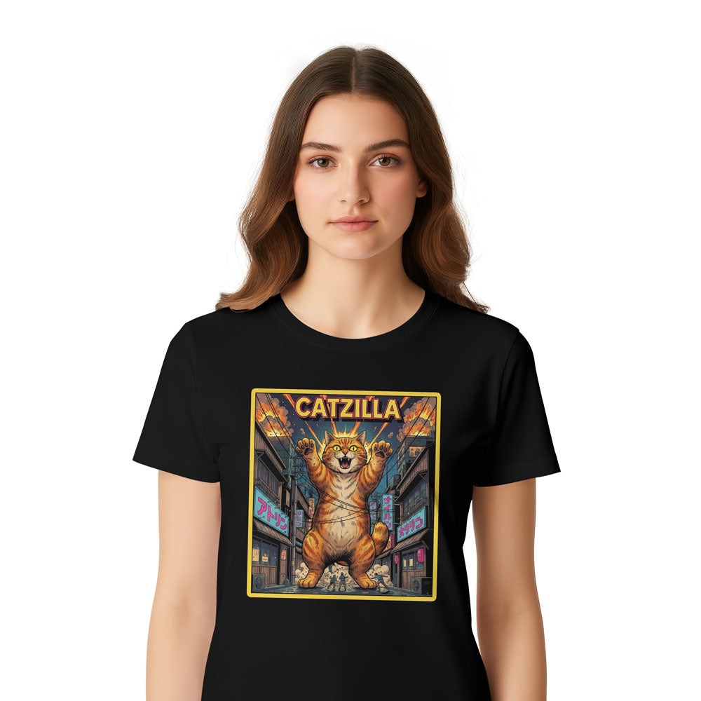 Inspira Paws Catzilla King of Cats Graphic T-Shirt