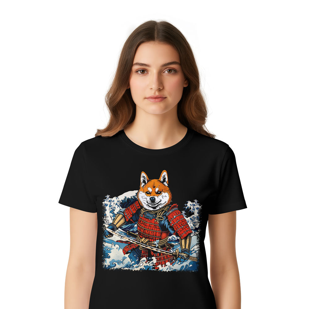 Inspira Paws Shiba Samurai Warrior Graphic T-Shirt