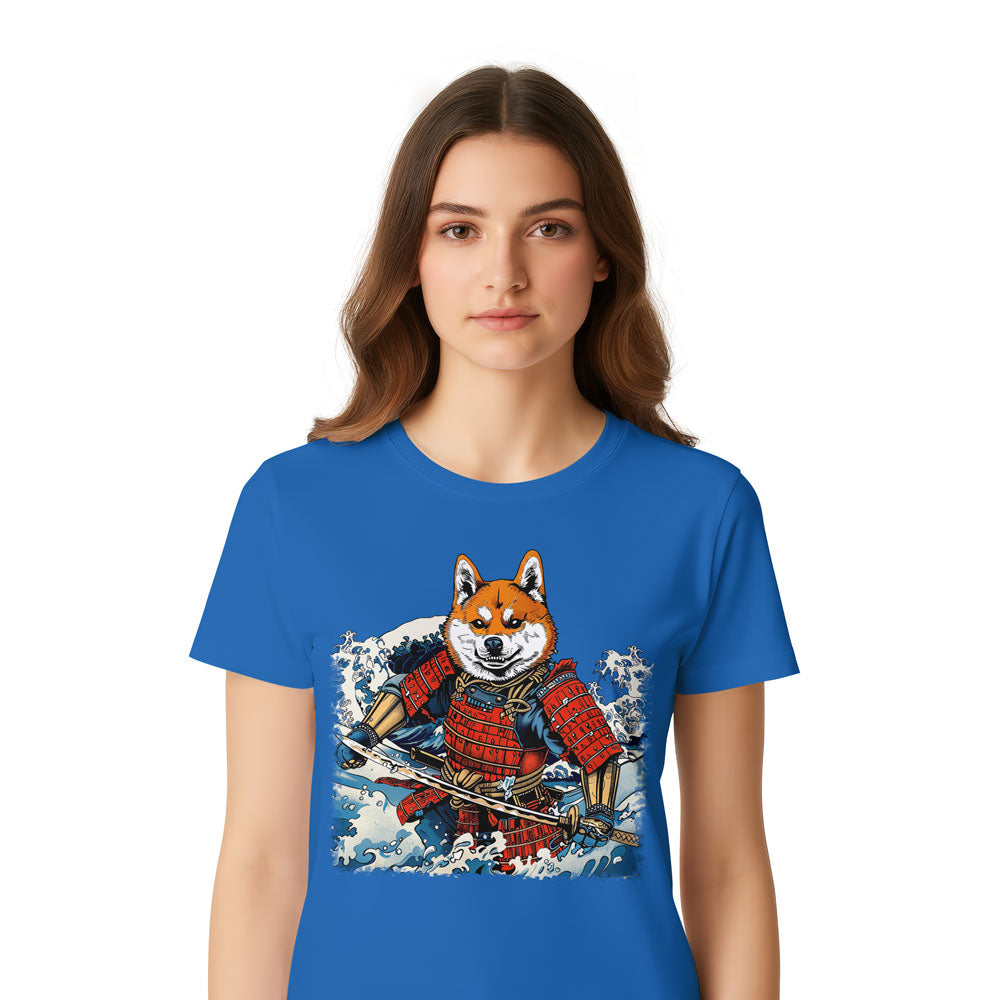 Inspira Paws Shiba Samurai Warrior Graphic T-Shirt