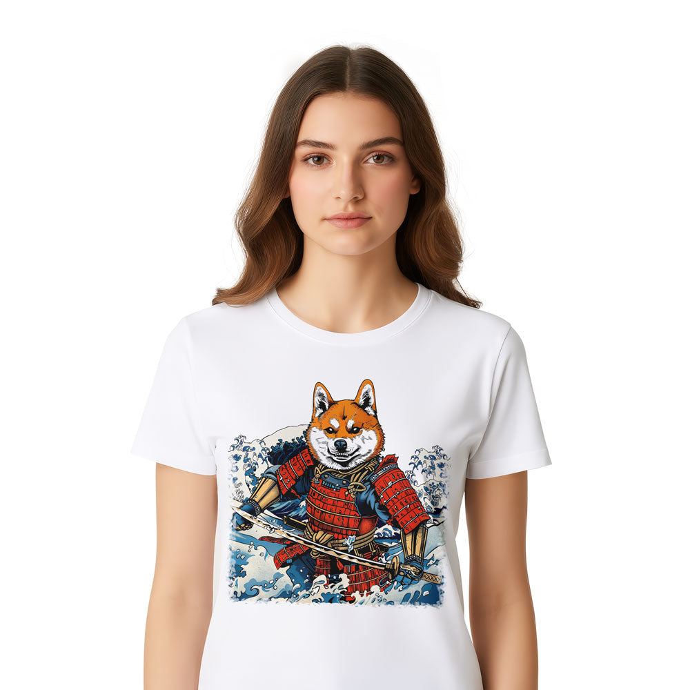 Inspira Paws Shiba Samurai Warrior Graphic T-Shirt