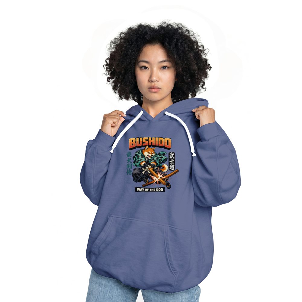Shiba Samurai Hoodie Gift For Anime And Martial Arts Fans Epic Gifts for Men Women Boy Kids Pull Over Hoodie