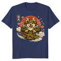 Shiba Samurai Dog Warrior Graphic Retro Japanese Illustration Vintage Gifts for Men Women Boy Kids T-Shirt