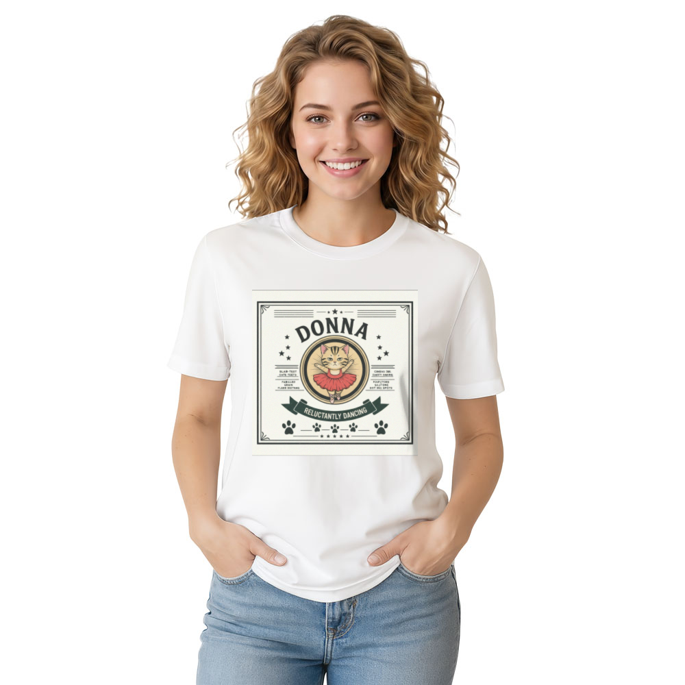 Sarcastic Tiny Cat T-Shirt Quirky Gifts for Men Women Boy Kids T-Shirt