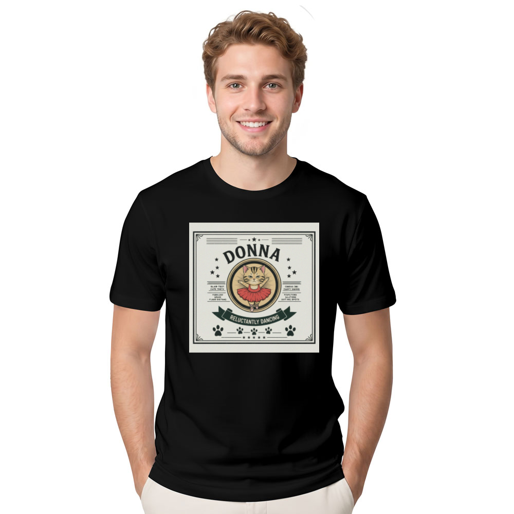 Sarcastic Tiny Cat T-Shirt Quirky Gifts for Men Women Boy Kids T-Shirt
