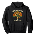 Retro Aerobic Golden Retriever Hoodie Vintage Mascot Gym Design Funny Gifts for Men Women Boy Kids Pull Over Hoodie