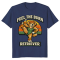 Retro Aerobic Golden Retriever Workout T-Shirt Funny Gifts for Men Women Boy Kids T-Shirt