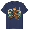 Shiba Samurai Ukiyoe Art Tee Vintage Gifts for Men Women Boy Kids T-Shirt