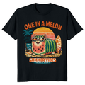 One in a Melon Retro Watermelon Cat Loaf Beach Graphic Cute Gifts for Men Women Boy Kids T-Shirt