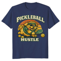 Pickleball Hustle Fluffy Golden Retriever T-Shirt Playful Vintage Mascot Retro Gifts for Men Women Boy Kids T-Shirt