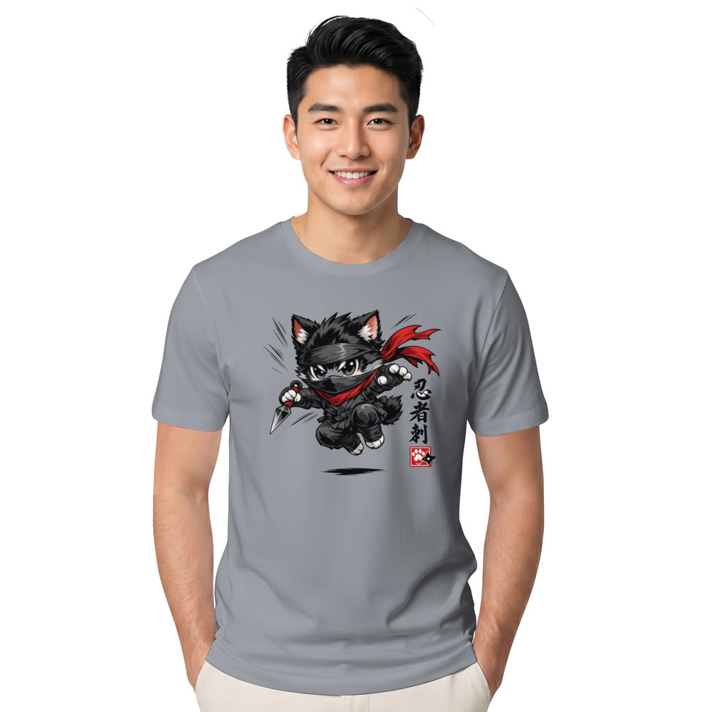 Neko Shinobi Aerial Assault Ninja Cat Graphic Streetwear Anime Fans Cute Gifts for Men Women Boy Kids T-Shirt
