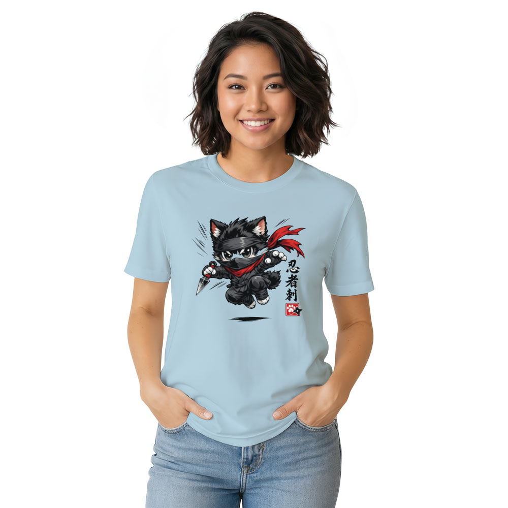Neko Shinobi Aerial Assault Ninja Cat Graphic Streetwear Anime Fans Cute Gifts for Men Women Boy Kids T-Shirt