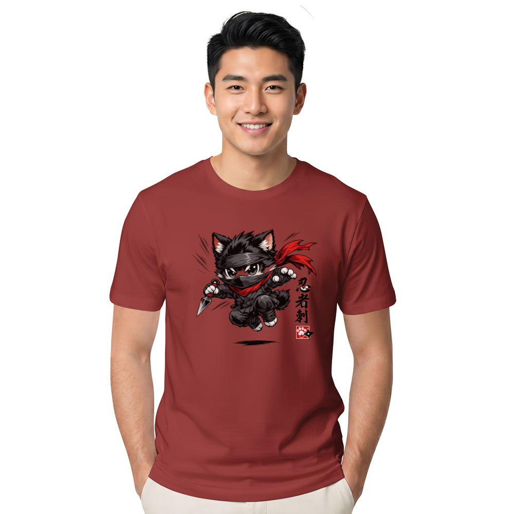 Neko Shinobi Aerial Assault Ninja Cat Graphic Streetwear Anime Fans Cute Gifts for Men Women Boy Kids T-Shirt