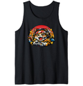 Synthwave Otaku Gamer Cat Tanktop Playful Retro Gifts for Men Women Boy Kids Tanktop - Unisex