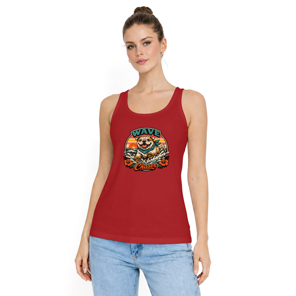 Chunky Bulldog Surf Tank Top Vintage Summer Graphic Cute Gifts for Men Women Boy Kids Tank Top