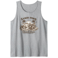 Vintage Golden Retriever Beach Tanktop Retro Island Time Coastal Gifts for Men Women Boy Kids Tanktop - Unisex