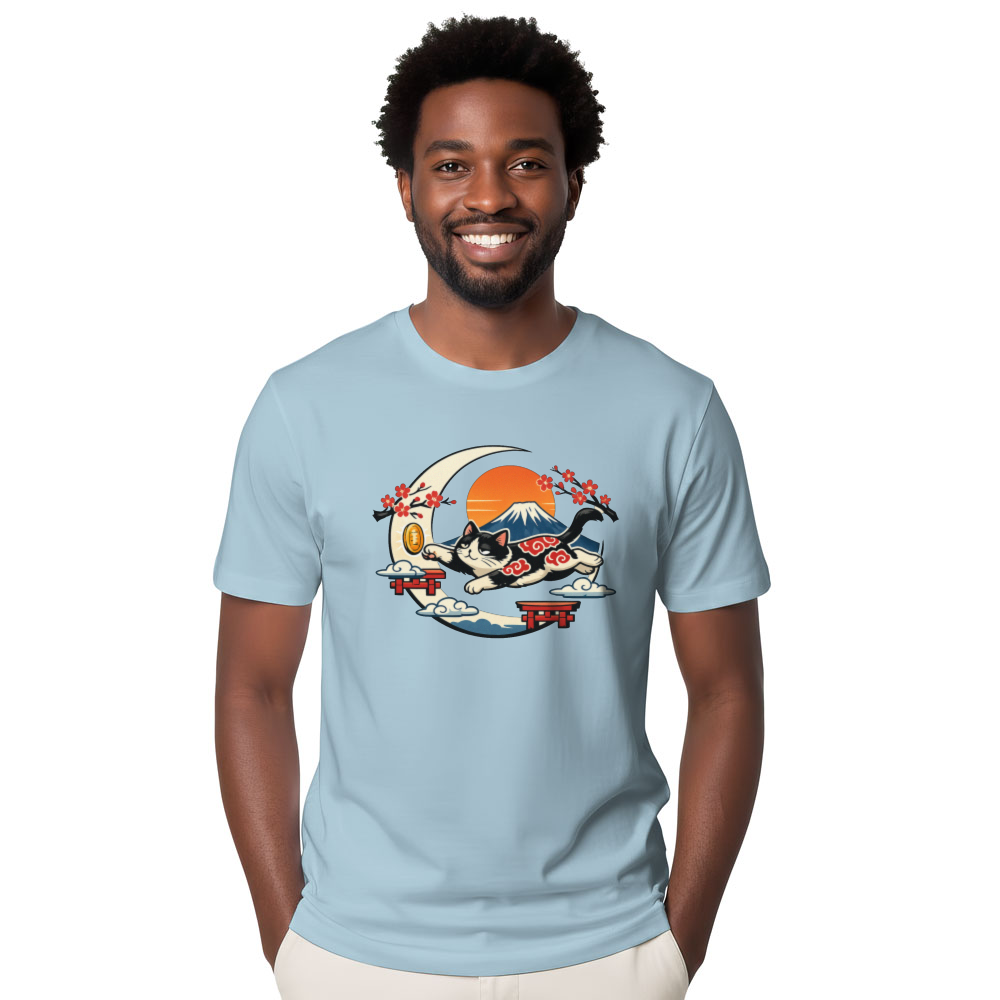Retro Ukiyoe Arcade Cat T-Shirt For Gamers And Cat Lovers Chill Gifts for Men Women Boy Kids T-Shirt