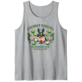 Preppy Panicking Dachshund Tank Top Coconut Dodgers Collegiate Pastel Graphic Whimsical Gifts for Men Women Boy Kids Tank Top