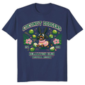 Coconut Dodgers Preppy Panicking Dachshund Collegiate Graphic Tee Cute Gifts for Men Women Boy Kids T-Shirt
