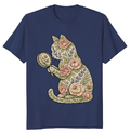 Vintage Botanical Cat T-Shirt Charming Gifts for Men Women Boy Kids T-Shirt