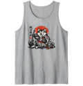 Sumi-e Shiba Samurai Tanktop Warrior Humor Playful Gifts for Men Women Boy Kids Tanktop - Unisex