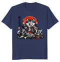Sumi-e Shiba Samurai Vintage Art Shirt Playful Gifts for Men Women Boy Kids T-Shirt