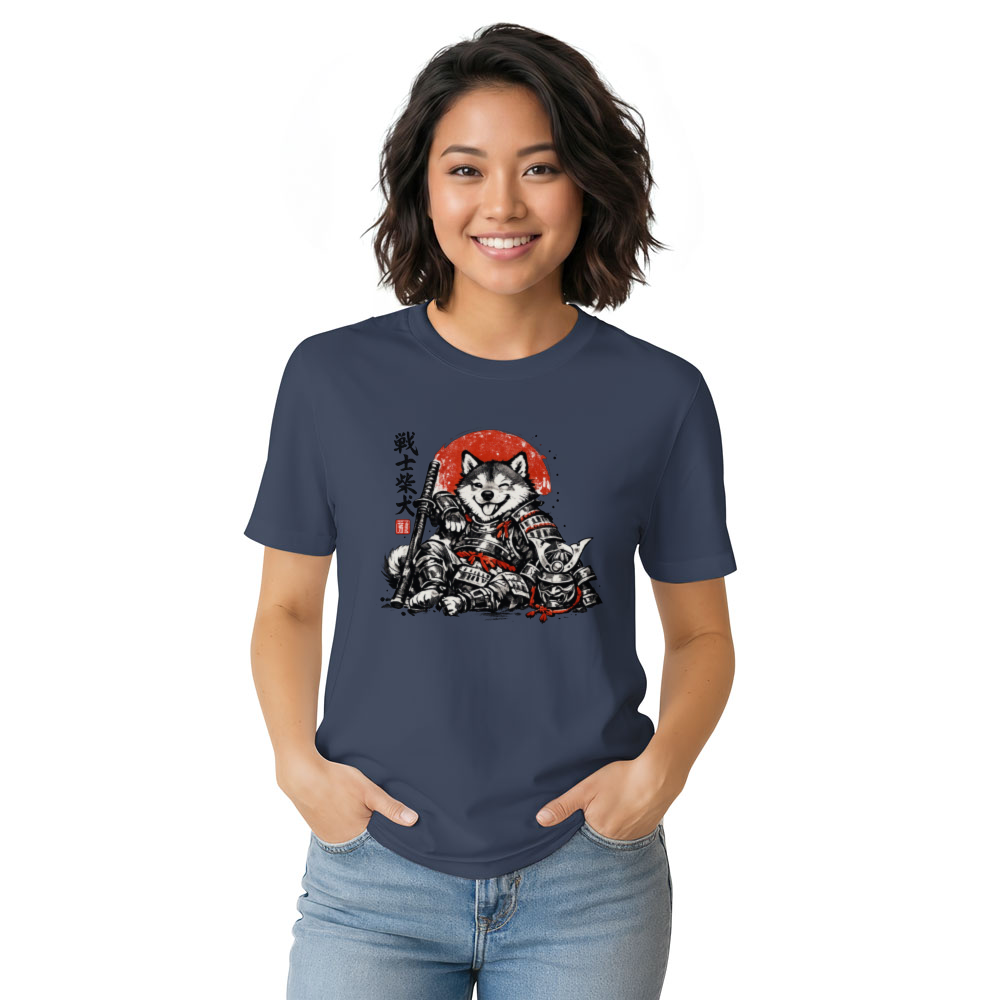 Sumi-e Shiba Samurai Vintage Art Shirt Playful Gifts for Men Women Boy Kids T-Shirt