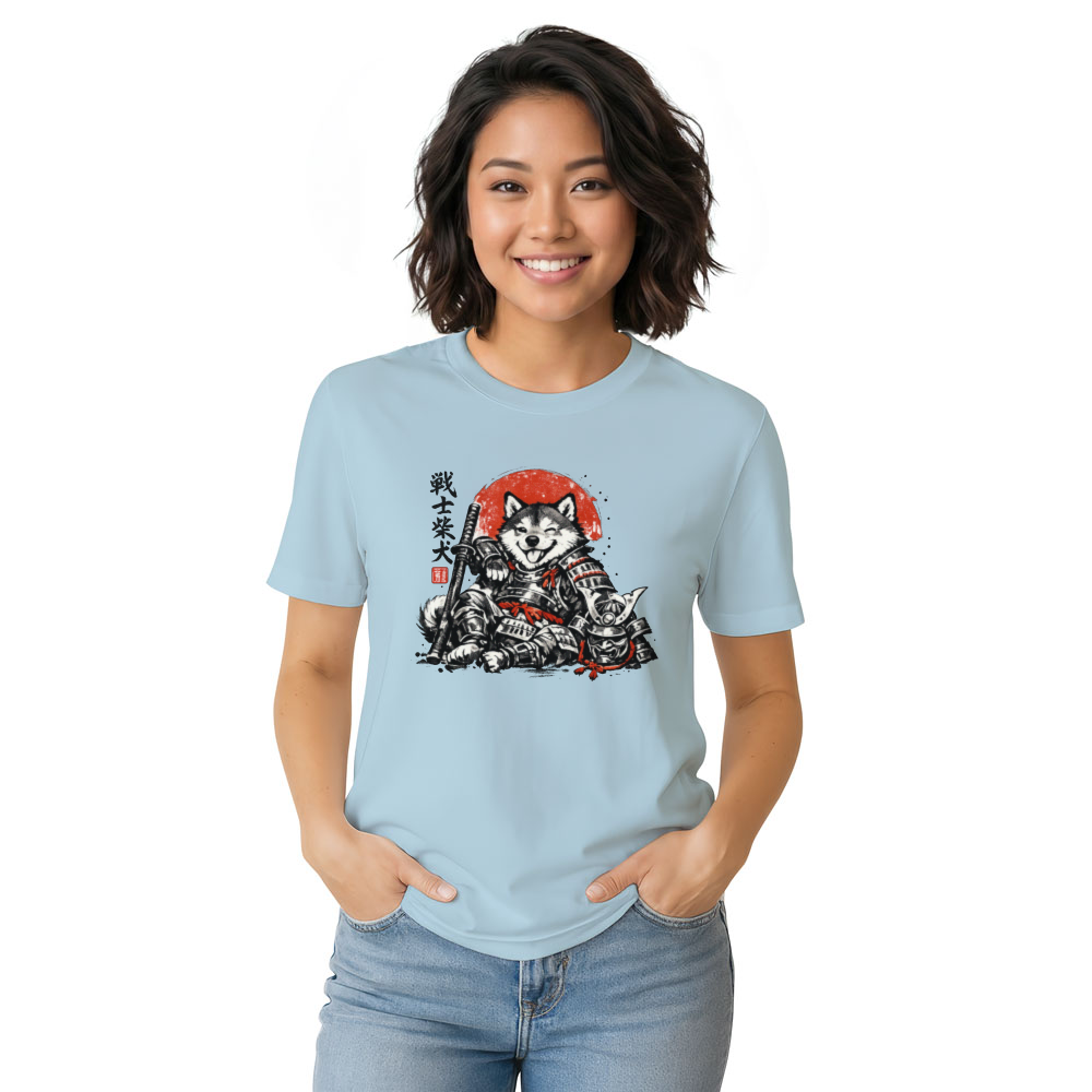 Sumi-e Shiba Samurai Vintage Art Shirt Playful Gifts for Men Women Boy Kids T-Shirt