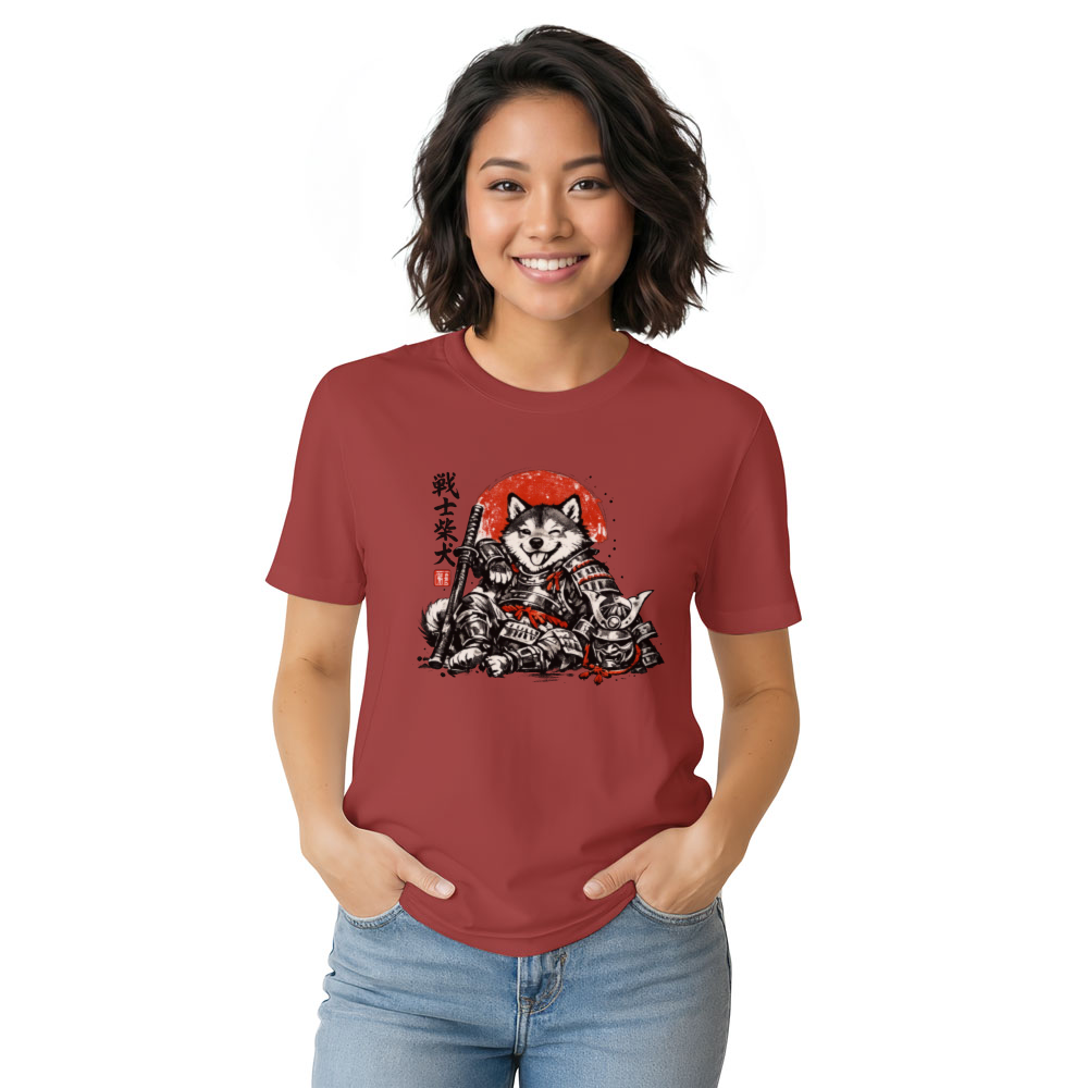 Sumi-e Shiba Samurai Vintage Art Shirt Playful Gifts for Men Women Boy Kids T-Shirt