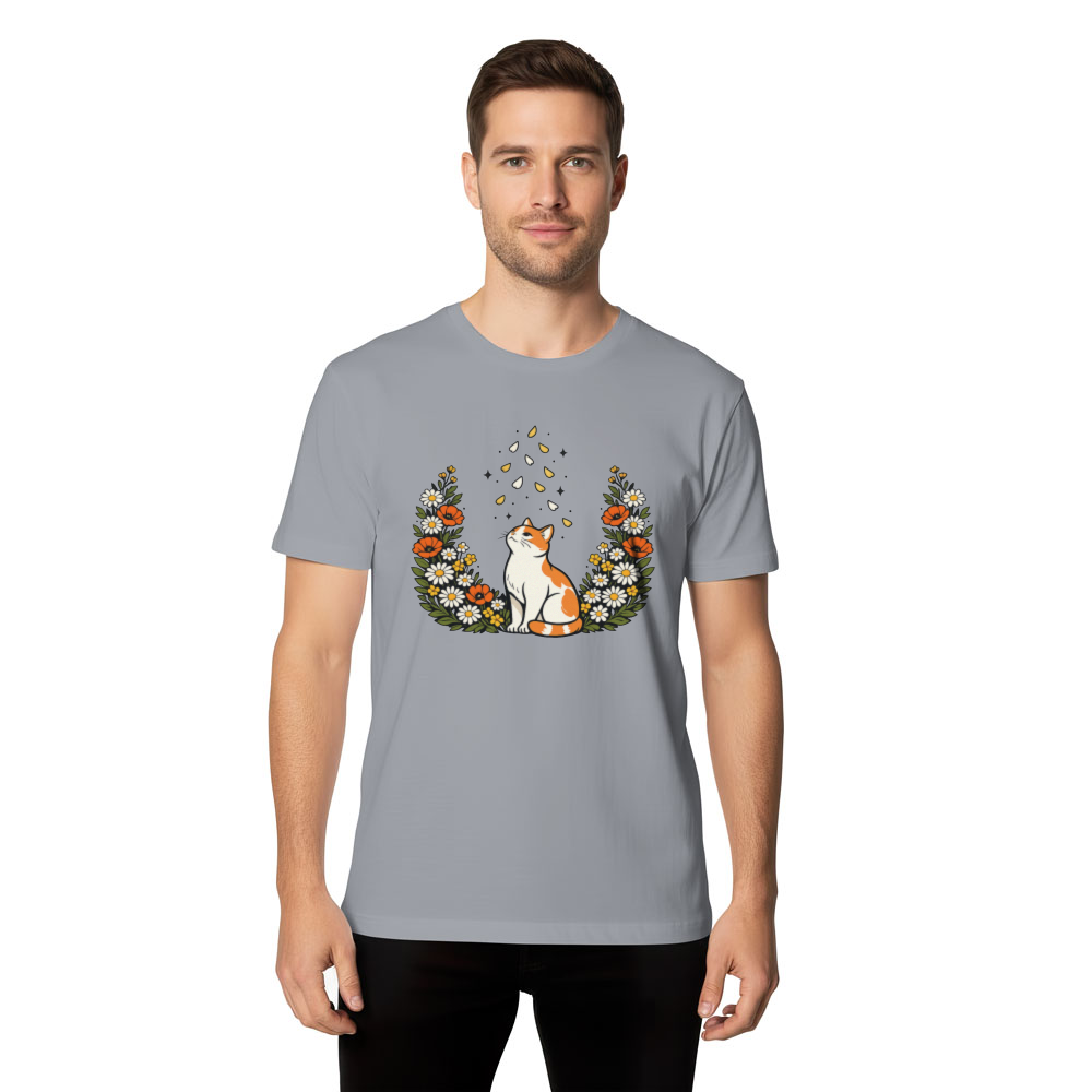Lavender Dreams Boho Cat T-Shirt Calming Gifts for Men Women Boy Kids T-Shirt