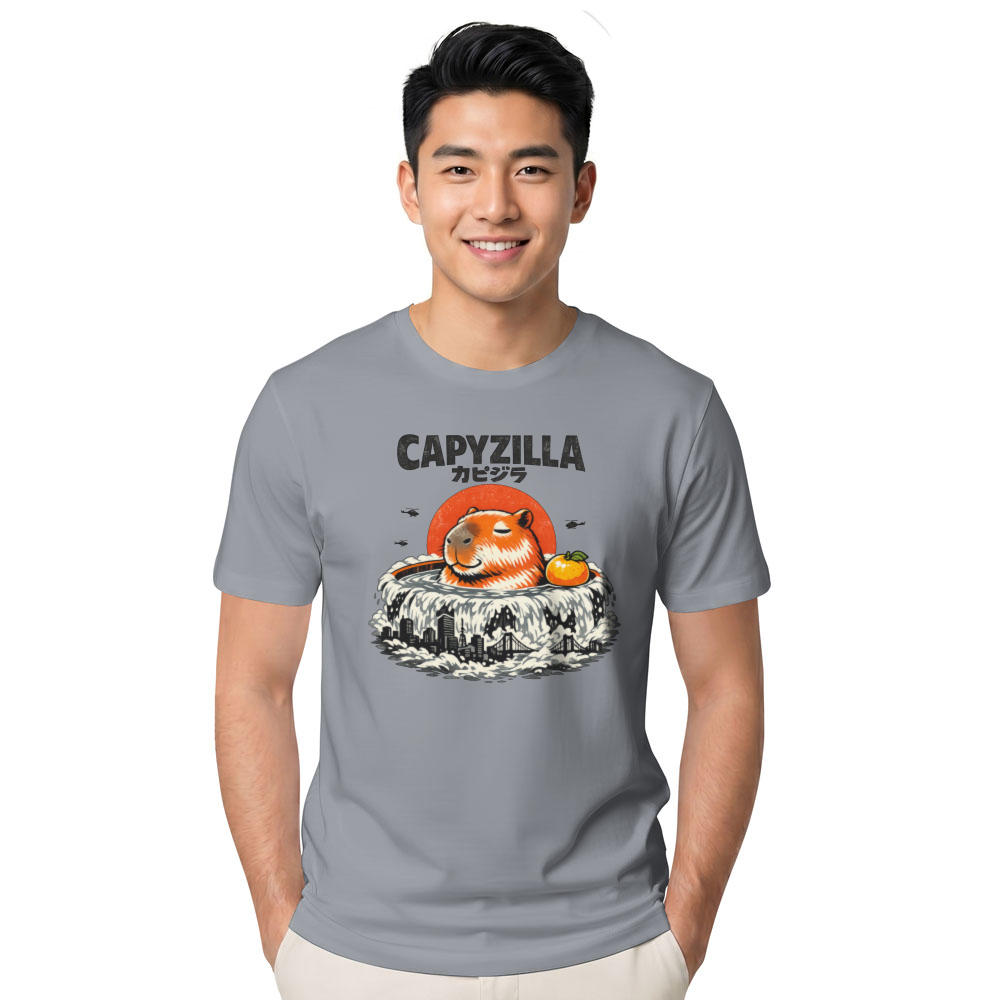 Capyzilla Vintage Capybara Tee Quirky Gifts for Men Women Boy Kids T-Shirt