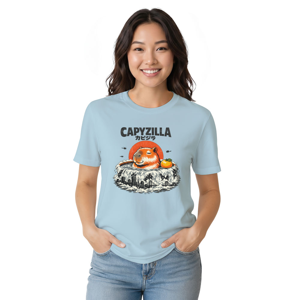 Capyzilla Vintage Capybara Tee Quirky Gifts for Men Women Boy Kids T-Shirt