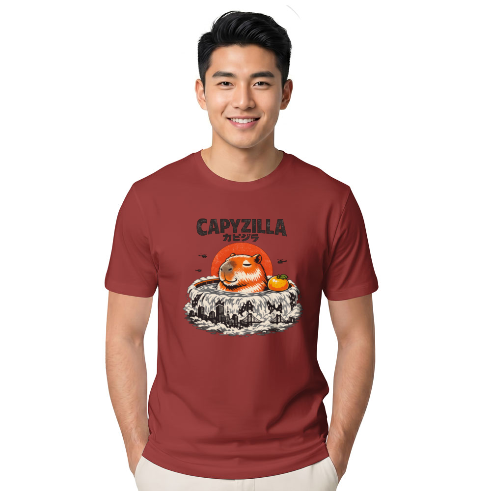 Capyzilla Vintage Capybara Tee Quirky Gifts for Men Women Boy Kids T-Shirt