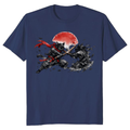 Sumi-e Ninja Cat Duel T-Shirt Epic Gifts for Men Women Boy Kids T-Shirt