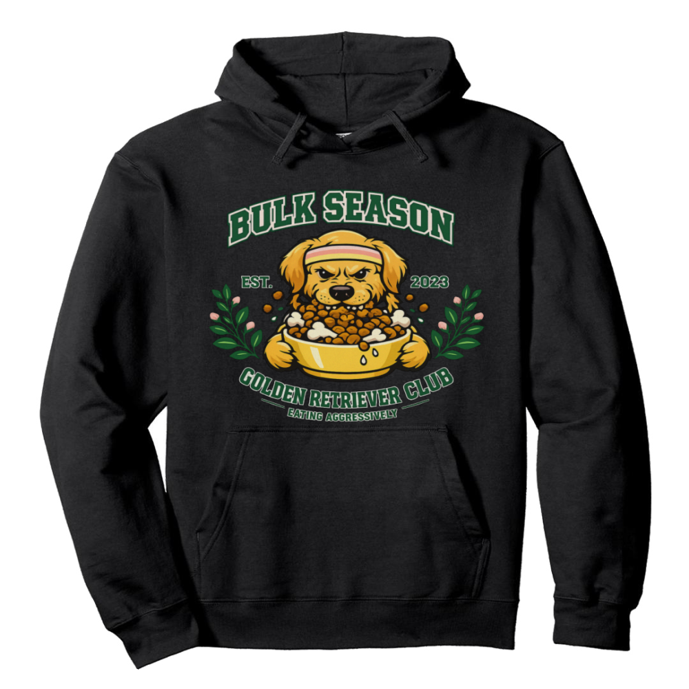 Golden Retriever Preppy Bulk Hoodie Funny Gifts for Men Women Boy Kids Pull Over Hoodie
