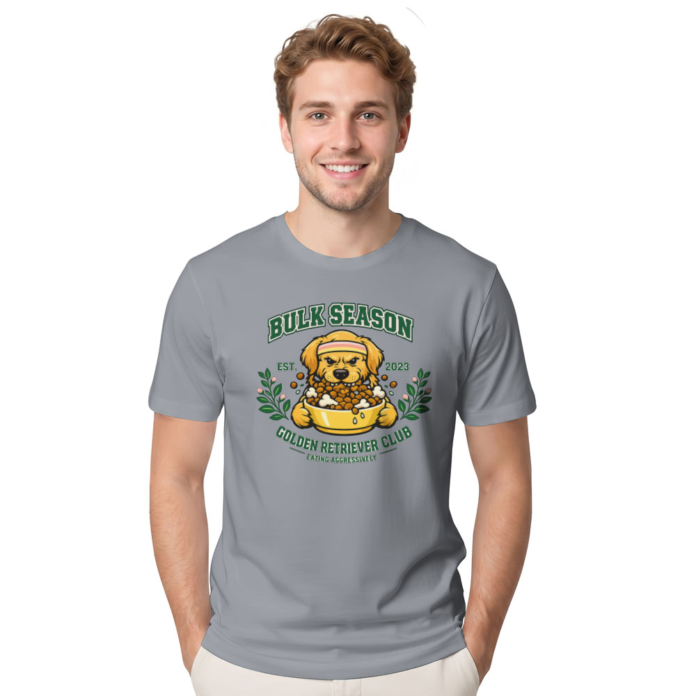 Preppy Bulk Season Golden Retriever Varsity Club Tee Funny Gifts for Men Women Boy Kids T-Shirt
