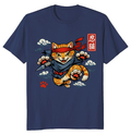 Ukiyo-e Ninja Cat T-Shirt For Anime And Cat Lovers Playful Gifts for Men Women Boy Kids T-Shirt