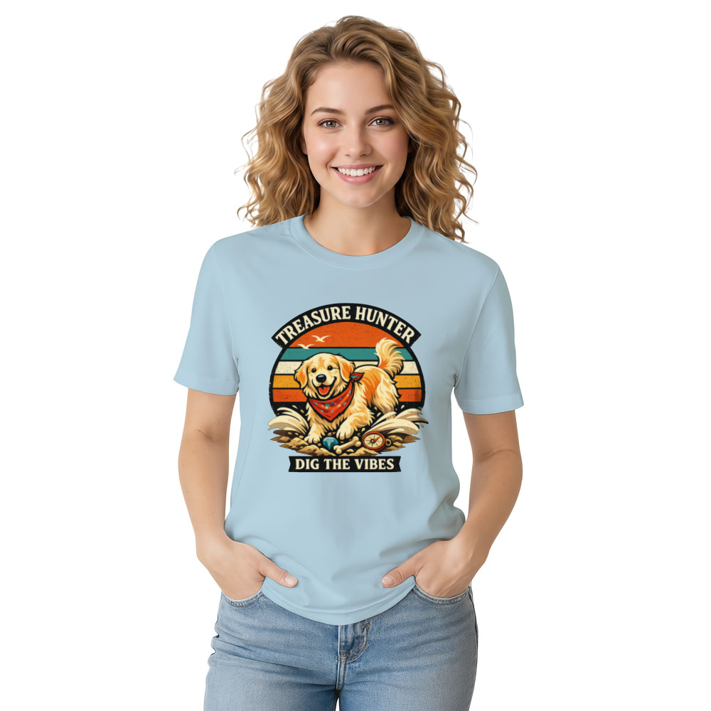 Retro Golden Retriever Treasure For Dog Lovers Vintage Gifts for Men Women Boy Kids T-Shirt