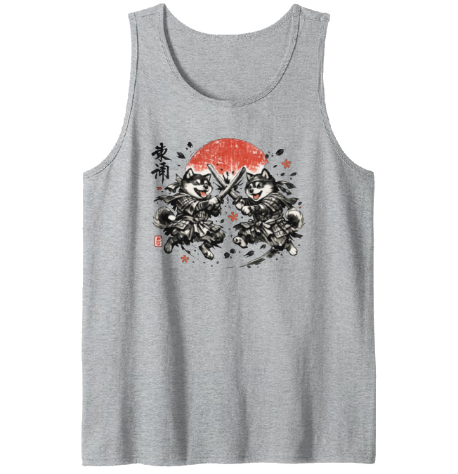 Shiba Samurai Sumi-e Tanktop For Dog Lovers Vintage Gifts for Men Women Boy Kids Tanktop