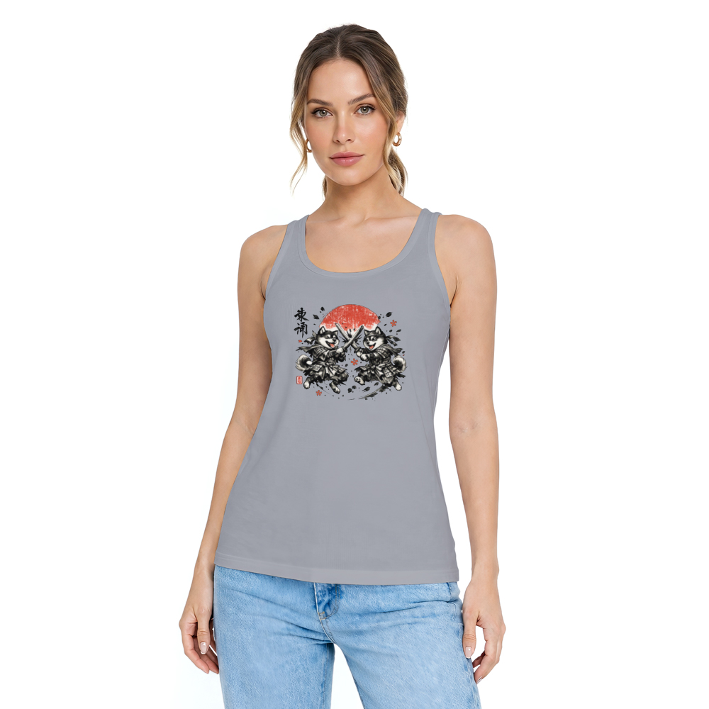 Shiba Samurai Sumi-e Tanktop For Dog Lovers Vintage Gifts for Men Women Boy Kids Tanktop