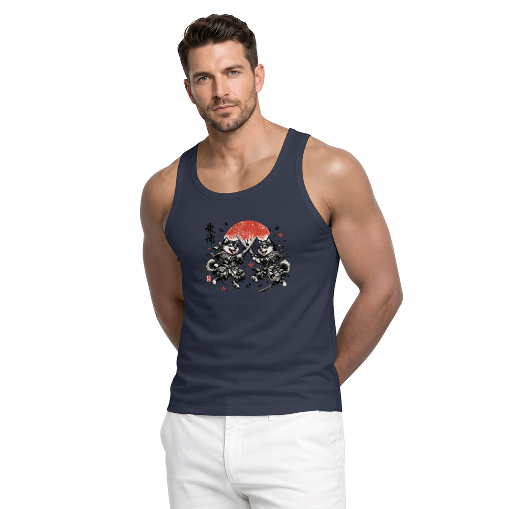 Shiba Samurai Sumi-e Tanktop For Dog Lovers Vintage Gifts for Men Women Boy Kids Tanktop
