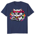 Retro Neko Arcade Master Gamer Tee Fierce Gifts for Men Women Boy Kids T Shirt