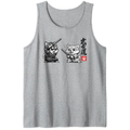 Chibi Shiba Samurai Tanktop Playful Gifts for Men Women Boy Kids Tanktop - Unisex